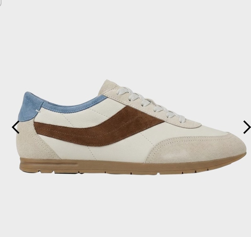 New Vince La Runner Suede & Leather Sneakers Wonen's 8.5 Heritage La Map Sole